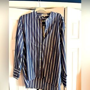 Alex Mill Blue and White button down tunic